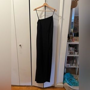 Black Dress with High Slit